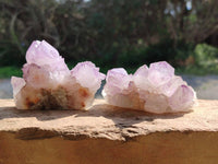 Natural Sunburst Amethyst Spirit Quartz Clusters x 12 From Boekenhouthoek, South Africa