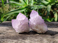 Natural Sunburst Amethyst Spirit Quartz Clusters x 12 From Boekenhouthoek, South Africa