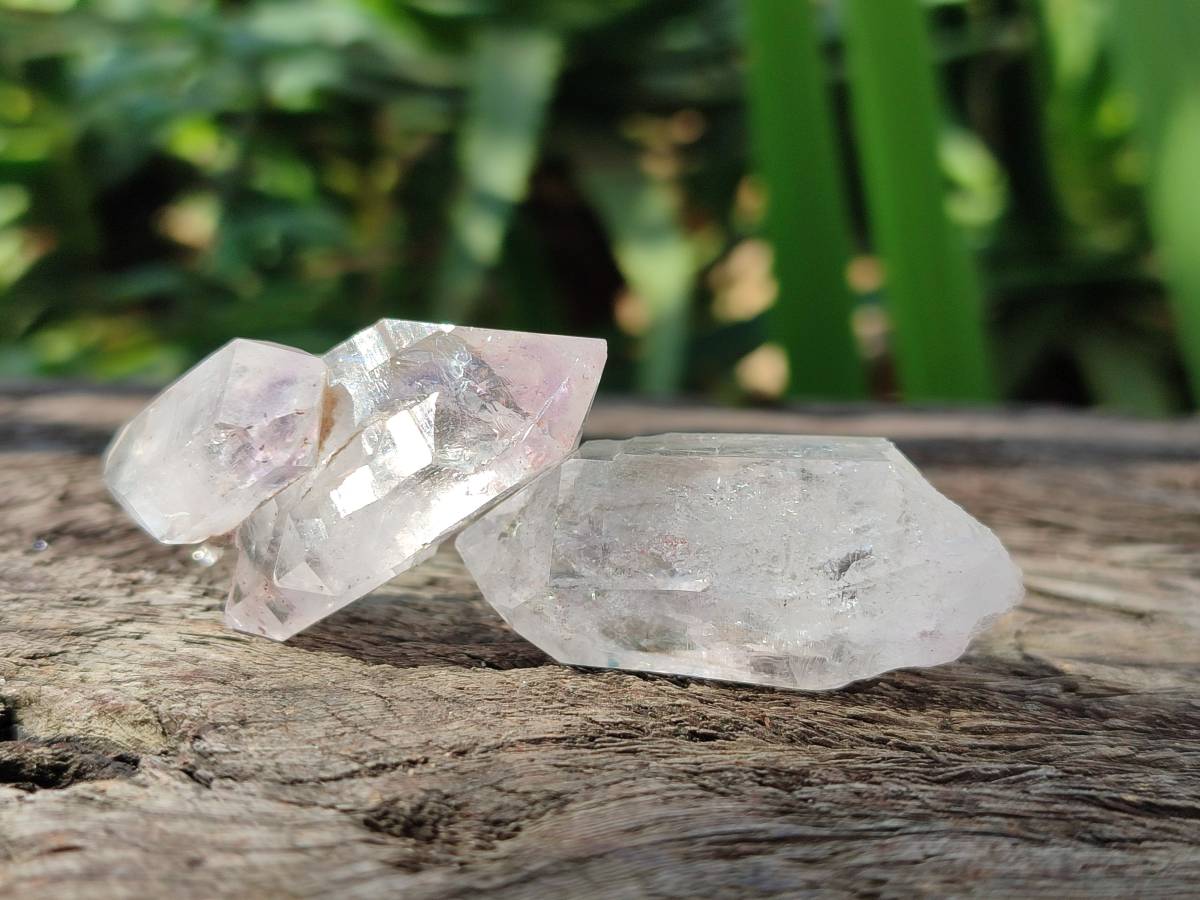 Natural Mix of Smokey, Clear And Amethyst Quartz Crystals x 20 From Brandberg, Namibia - Toprock Gemstones and Minerals 