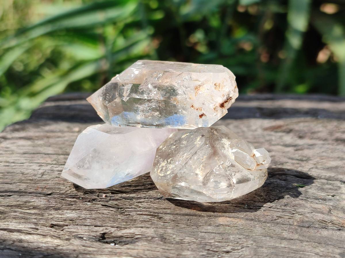 Natural Mix of Smokey, Clear And Amethyst Quartz Crystals x 20 From Brandberg, Namibia - Toprock Gemstones and Minerals 