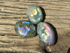 Polished Purple Flash Labradorite Galets x 12 From Tulear, Madagascar - Toprock Gemstones and Minerals 