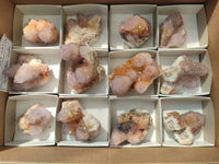 Natural Ametrine Spirit Quartz Clusters x 12 From Boekenhouthoek, South Africa