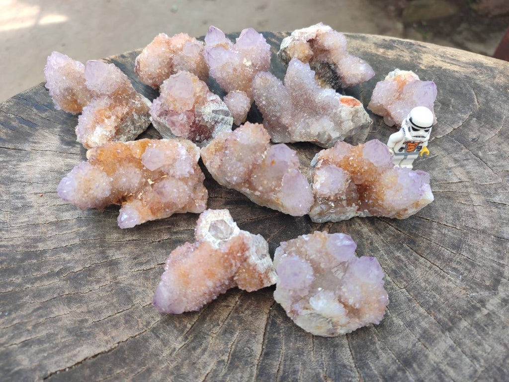 Natural Ametrine Spirit Quartz Clusters x 12 From Boekenhouthoek, South Africa - Toprock Gemstones and Minerals 