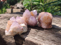 Natural Ametrine Spirit Quartz Clusters x 12 From Boekenhouthoek, South Africa