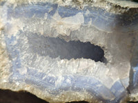 Natural Blue Lace Agate Geode Specimen x 1 From Nsanje, Malawi