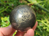 Polished Basalt Pharaoh Stone Spheres x 3 From Iron Duke Mine, Zimbabwe