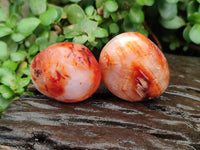 Polished Carnelian Agate Gemstone Galets x 20 From Madagascar