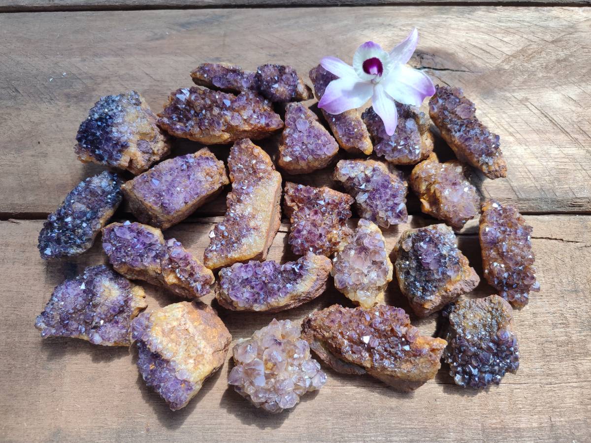 Natural Amethystos Amethyst Clusters x 35 From Kwaggafontein, South Africa - Toprock Gemstones and Minerals 