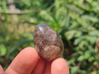 Polished Smokey Window Quartz Eggs x 35 From Madagascar