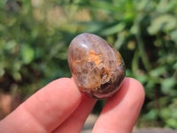 Polished Smokey Window Quartz Eggs x 35 From Madagascar