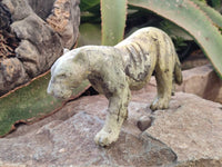 Hand Made Leopard Stone Lioness Carving x 1 From Nyanga, Zimbabwe