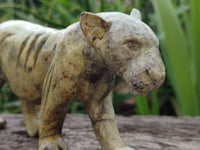Hand Made Leopard Stone Lioness Carving x 1 From Nyanga, Zimbabwe