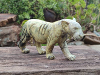 Hand Made Leopard Stone Lioness Carving x 1 From Nyanga, Zimbabwe