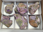 Natural Stichtite Cobbed Specimens x 6 From Barberton, South Africa - Toprock Gemstones and Minerals 