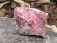 Natural Rhodonite Cobbed Specimens x 4 From Rhusinga, Zimbabwe