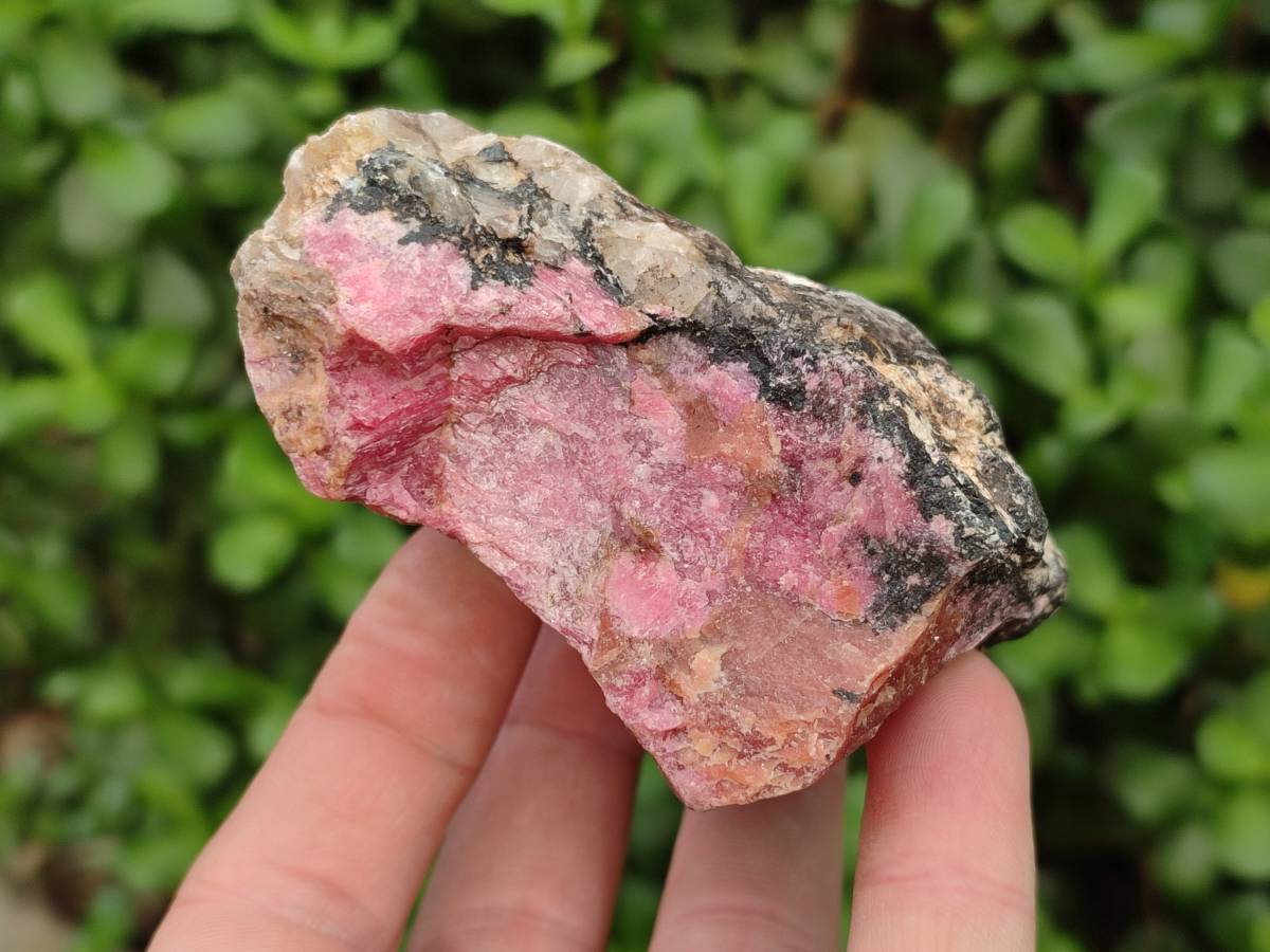 Natural Rhodonite Cobbed Specimens x 4 From Rhusinga, Zimbabwe - Toprock Gemstones and Minerals 