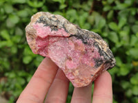 Natural Rhodonite Cobbed Specimens x 4 From Rhusinga, Zimbabwe