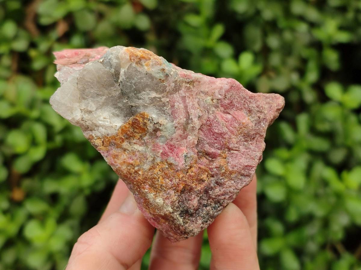 Natural Rhodonite Cobbed Specimens x 4 From Rhusinga, Zimbabwe - Toprock Gemstones and Minerals 