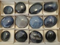 Polished Lazulite Galets x 12 From Madagascar