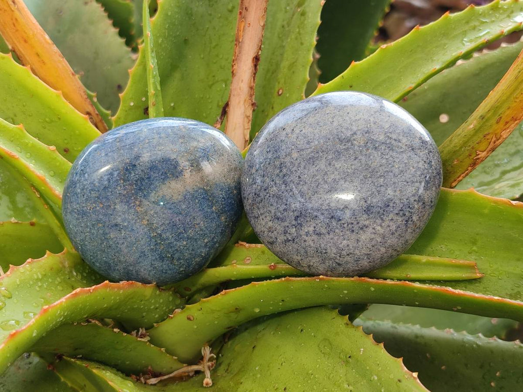 Polished Lazulite Galets x 12 From Madagascar - Toprock Gemstones and Minerals 