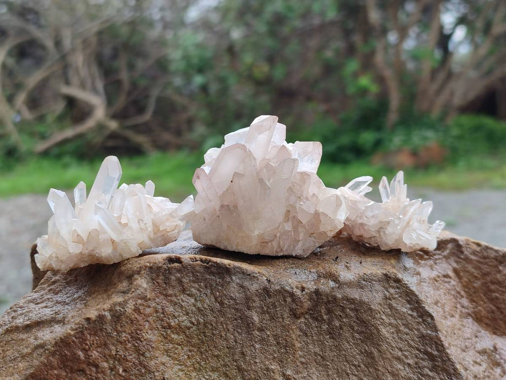 Natural Mixed Quartz Crystal Clusters x 35 From Madagascar - Toprock Gemstones and Minerals 