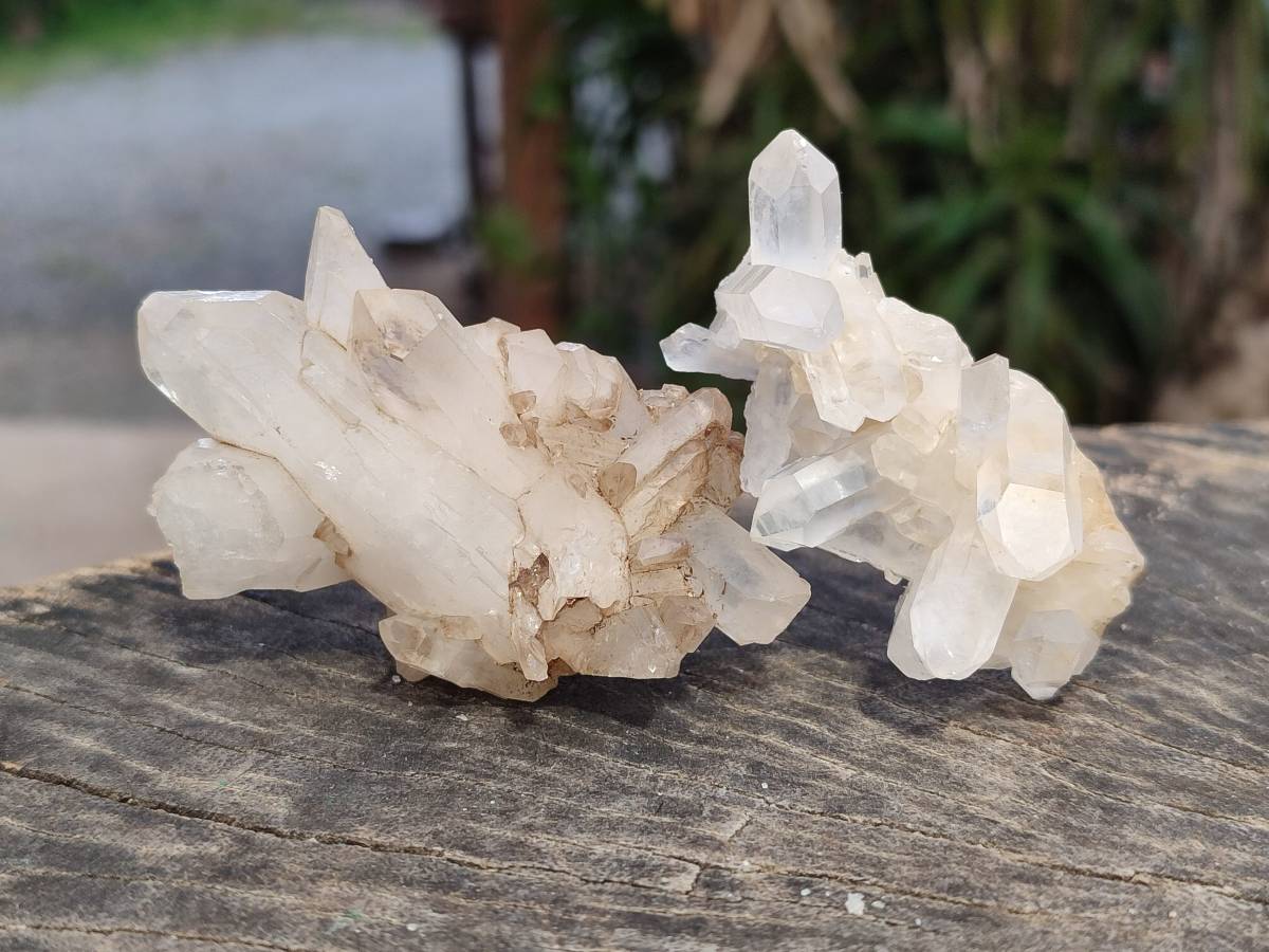 Natural Mixed Quartz Crystal Clusters x 35 From Madagascar - Toprock Gemstones and Minerals 