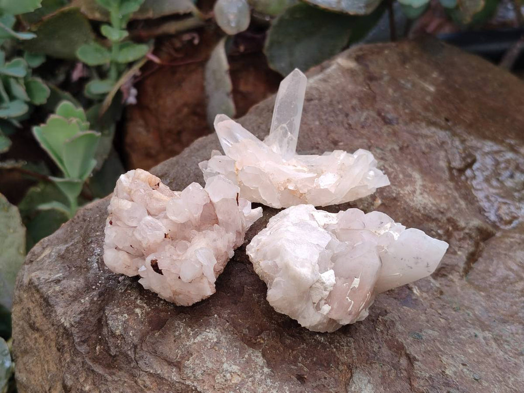 Natural Mixed Quartz Crystal Clusters x 35 From Madagascar - Toprock Gemstones and Minerals 