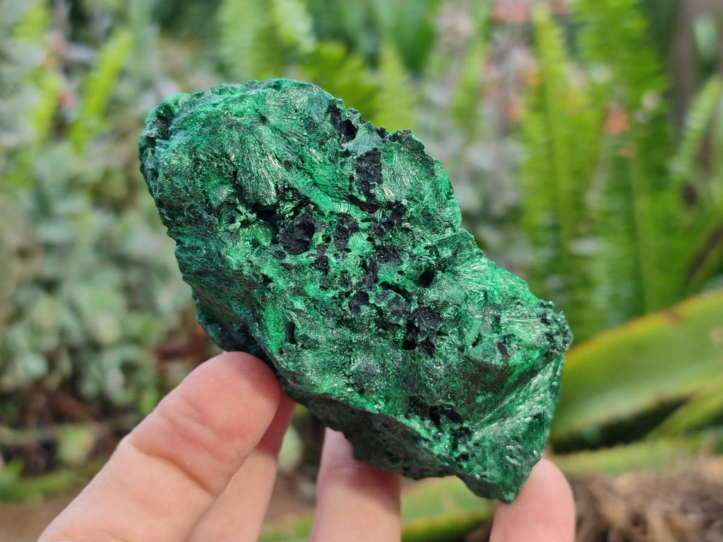 Natural Silky Malachite Specimens x 6 From Kasompe, Congo - Toprock Gemstones and Minerals 