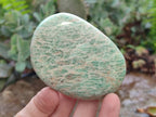 Polished Amazonite Palm Stones x 9 From Zimbabwe - Toprock Gemstones and Minerals 
