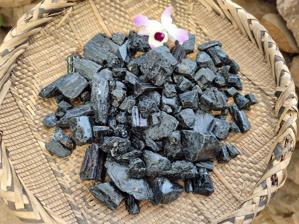 Natural Alluvial Schorl Black Tourmaline Crystals x 2.65 Kg Lot From Zimbabwe - Toprock Gemstones and Minerals 
