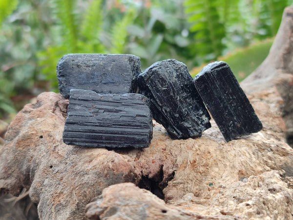 Natural Alluvial Schorl Black Tourmaline Crystals x 2.65 Kg Lot From Zimbabwe