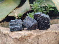 Natural Alluvial Schorl Black Tourmaline Crystals x 2.65 Kg Lot From Zimbabwe