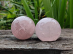 Polished Rose Quartz Spheres x 6 From Madagascar - Toprock Gemstones and Minerals 
