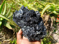 Natural Schorl Black Tourmaline Specimen x 1 From Erongo, Namibia