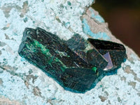 Natural Drusy Coated Malacolla On Dolomite Specimens x 6 From Congo