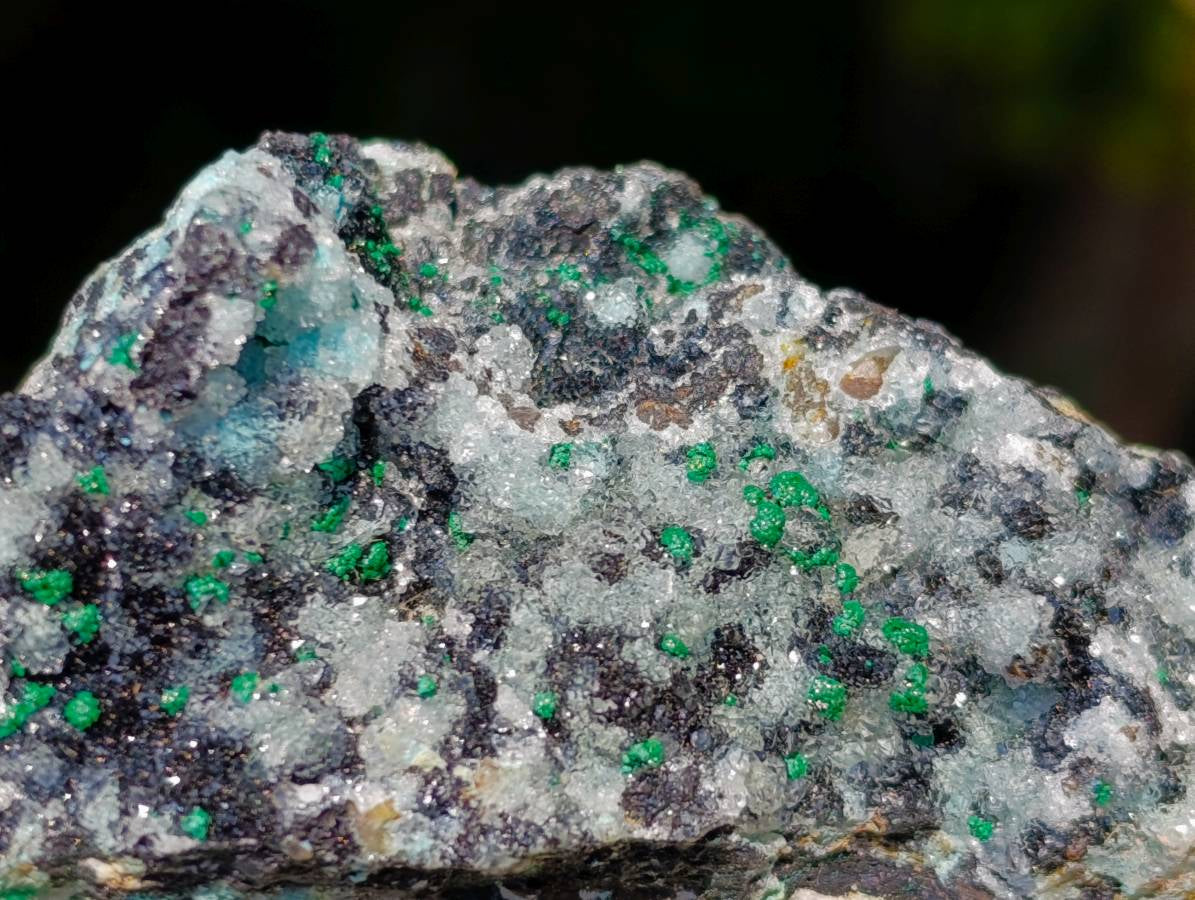 Natural Drusy Coated Malacolla On Dolomite Specimens x 6 From Congo - Toprock Gemstones and Minerals 