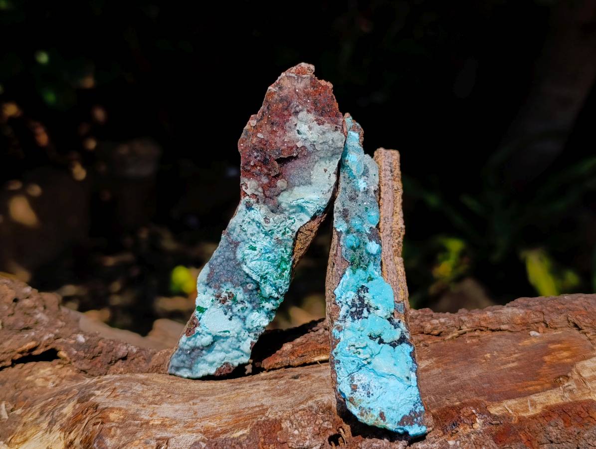 Natural Drusy Coated Malacolla On Dolomite Specimens x 6 From Congo - Toprock Gemstones and Minerals 