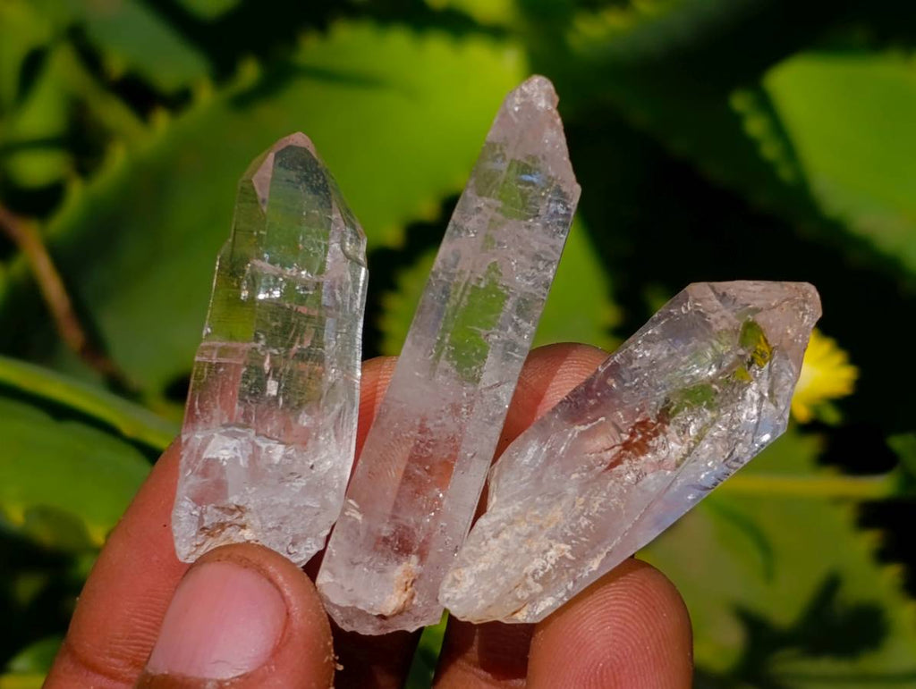 Natural Mix of Smokey, Clear and Amethyst Quartz Crystals x 35 From Brandberg, Namibia - Toprock Gemstones and Minerals 