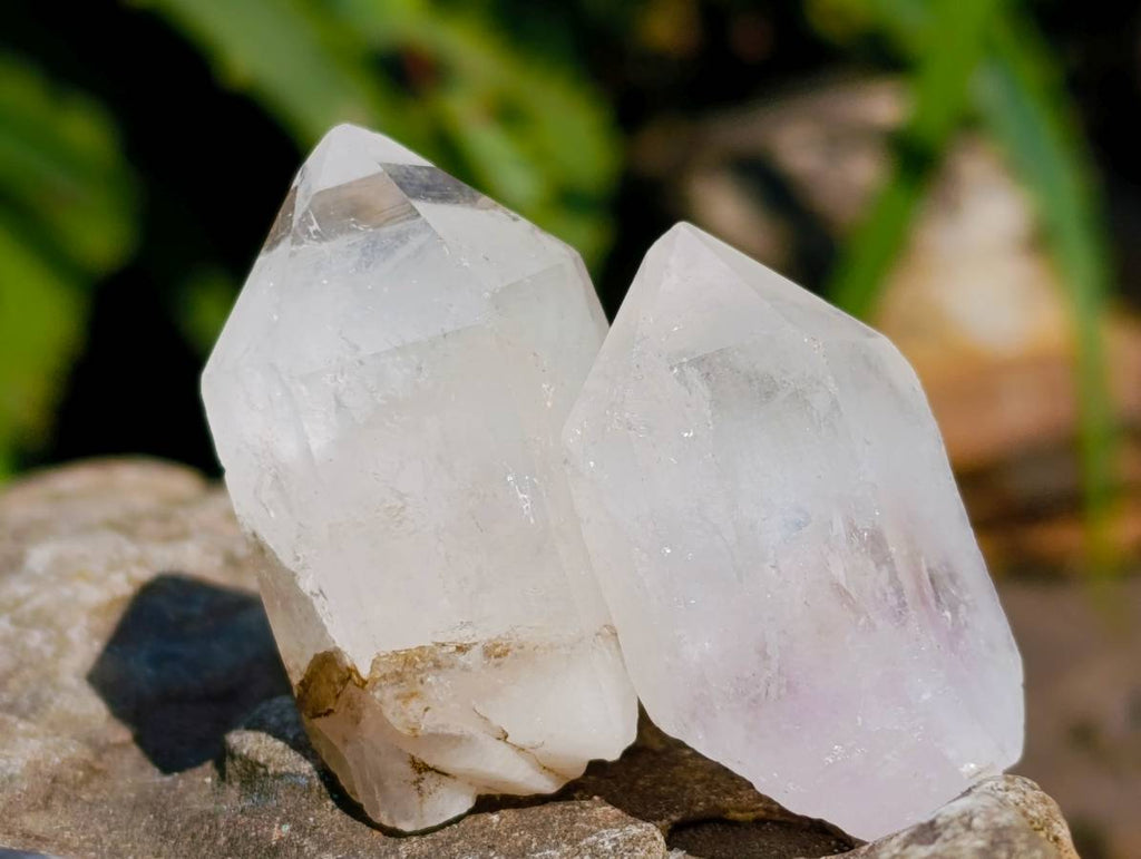 Natural Mix of Smokey, Clear and Amethyst Quartz Crystals x 35 From Brandberg, Namibia - Toprock Gemstones and Minerals 