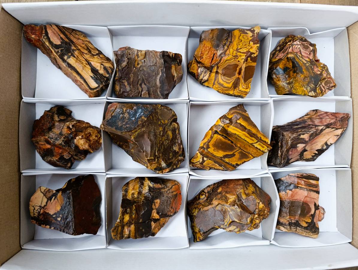 Natural Nguni Jasper Cobbed Specimens x 12 From N.Cape,  South Africa - Toprock Gemstones and Minerals 