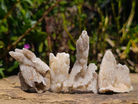 Natural Drusy Quartz Coated Calcite Pseudomorph Specimens x 35 From Alberts Mountain, Lesotho