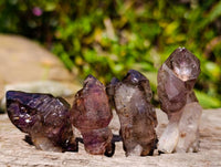 Natural Window Amethyst Crystals x 35 From Chiredzi, Zimbabwe