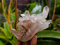 Natural Tangerine Quartz Clusters x 6 From Madagascar