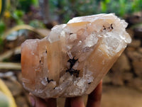 Natural Tangerine Quartz Clusters x 6 From Madagascar