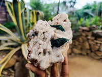 Natural Ball Malachite On Quartz Matrix Specimens x 2 From Mindingi Mine, Kambove, Congo