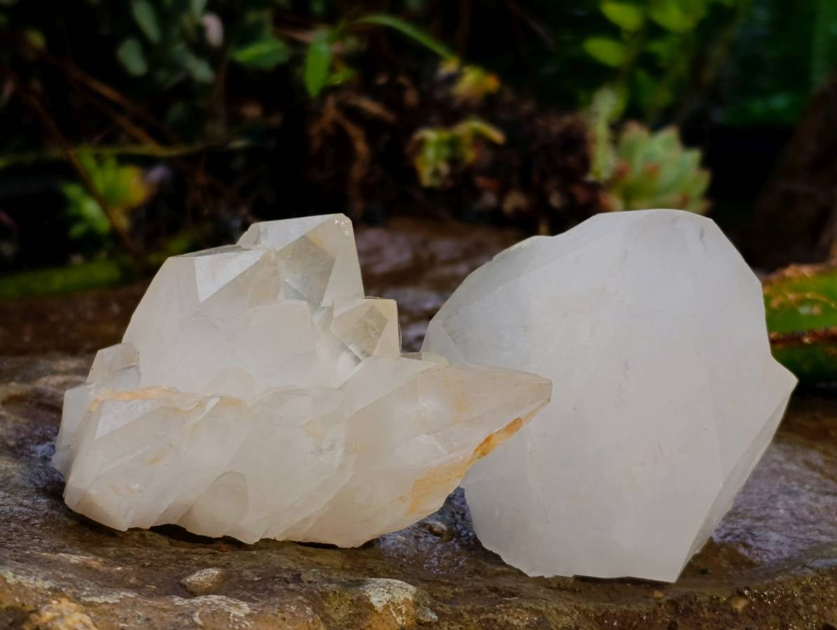 Natural Quartz Crystals And Clusters x 12 From Madagascar - Toprock Gemstones and Minerals 