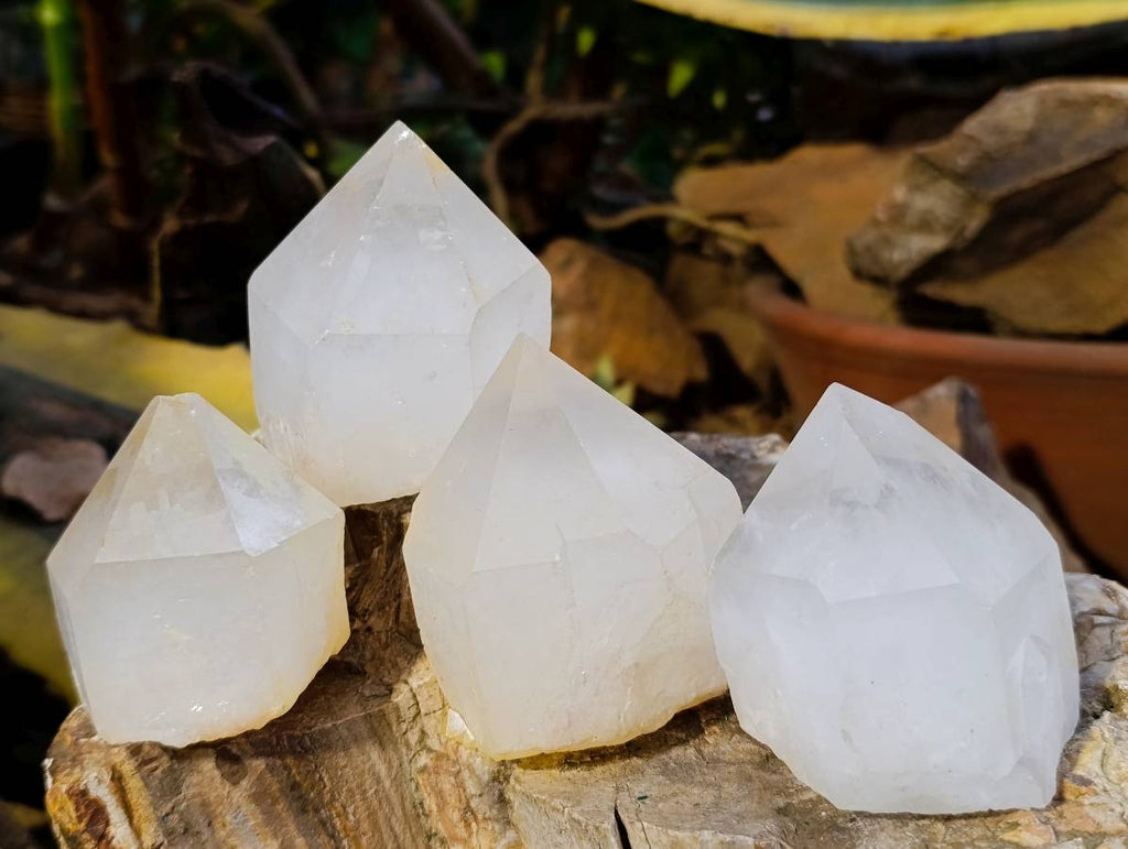 Natural Quartz Crystals And Clusters x 12 From Madagascar - Toprock Gemstones and Minerals 