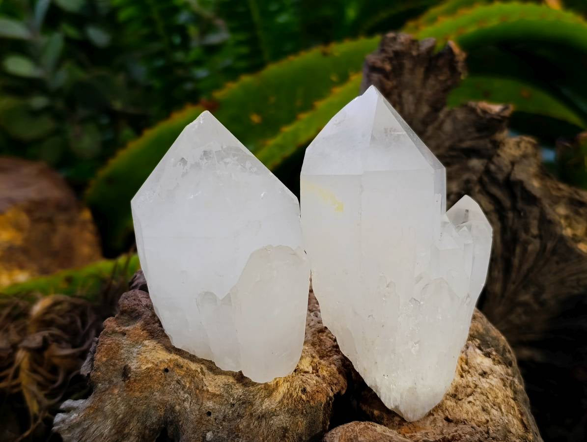 Natural Quartz Crystals And Clusters x 12 From Madagascar - Toprock Gemstones and Minerals 