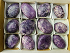 Polished Lepidolite Free Forms x 12 From Zimbabwe - Toprock Gemstones and Minerals 