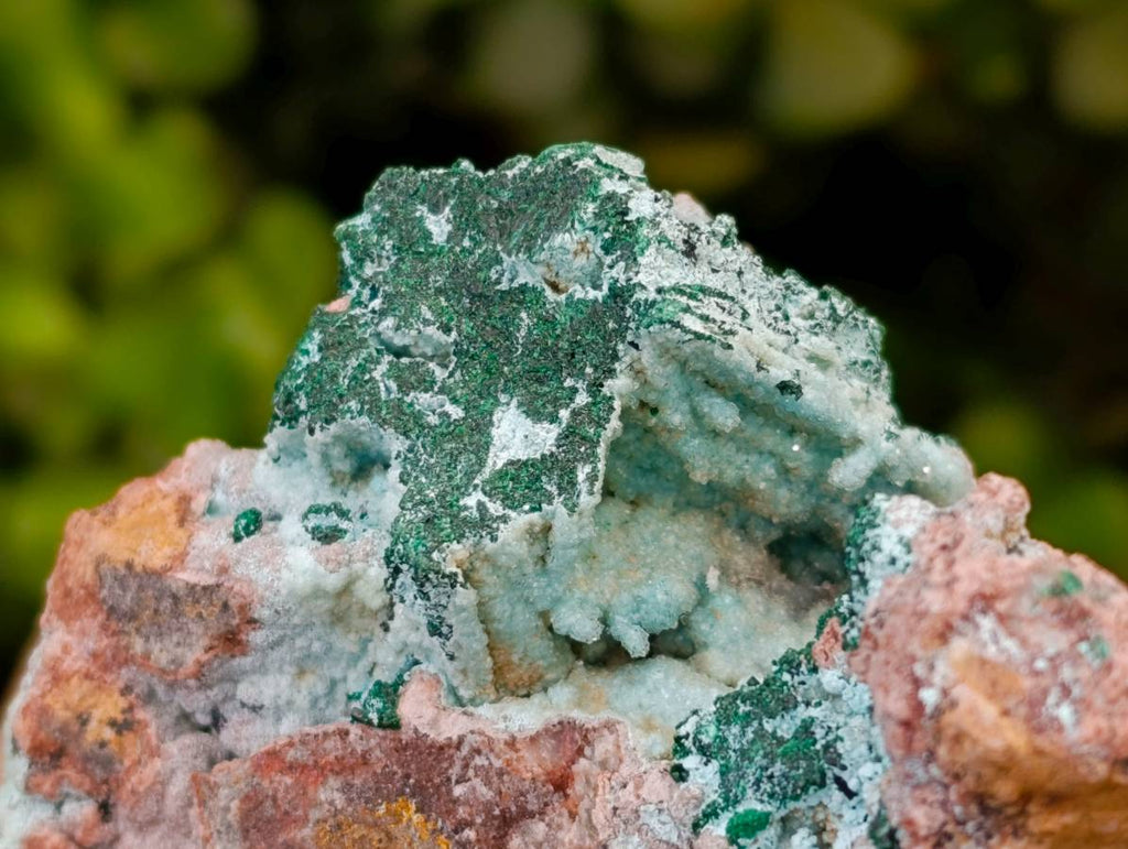 Natural Drusy Coated Chrysocolla with Malachite x 3 From Lupoto Mine, Congo - Toprock Gemstones and Minerals 